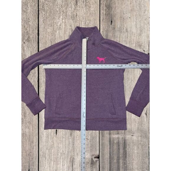Victoria's Secret PINK Basic Jacket Women's Size Medium Purple Full Zip - Picture 4 of 6